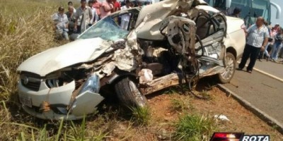 ATUALIZADA - Grave acidente com três vítimas fatais na BR-429 em Seringueiras
