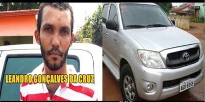 Guajará Mirim – Caminhonete Hilux roubada em Rolim de Moura é recuperada pela PM; um suspeito foi preso 