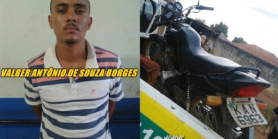 Rolim de Moura – Moto furtada é recuperada pela PM; um suspeito foi preso