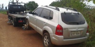 Guajará Mirim - Através de denúncia de populares, utilitário Tucson é recuperado  pelo 6o BPM FRON
