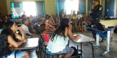Guajará-Mirim – PROERD 6º BPM Fron visita aldeia indígena de Diolinda 
