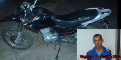 Rolim de Moura -  PM recupera moto antes mesmo do proprietário notar que teve seu veículo furtado