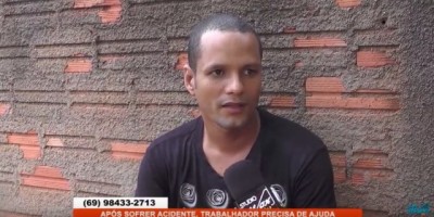 Rolim de Moura -  Após sofrer acidente, trabalhador precisa de ajuda para sustentar a família - Vídeo