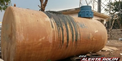 Rolim de Moura - Tanque de combustível é incendiado no Centro da cidade 