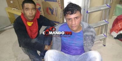 Polícia Militar prende indivíduos arrombando cofre dentro de empresa, em Ji-Paraná