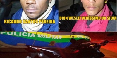 Rolim de Moura – Urgente! Dois suspeitos são presos em flagrante pela PM, após cometerem roubo à estabelecimento comercial