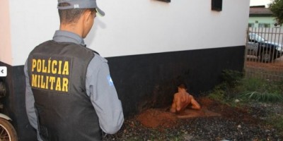 Mato Grosso- Preso fica entalado em vaso sanitário ao tentar fugir de delegacia de Nova Ubiratã - Vídeo