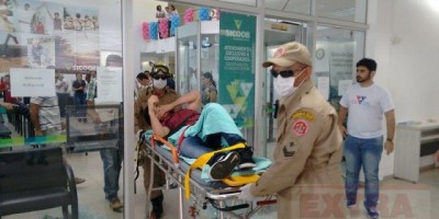 Tentativa de assalto em agência bancária deixa filho de prefeita eleita baleado em Vilhena - Vídeo