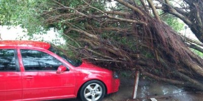Temporal causa estragos, na tarde de sábado, em Cacoal
