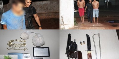 Rolim de Moura –08 pessoas são detidas por suspeita em crimes de tentativa de roubo e tráfico durante trabalho em conjunto entre PC e PM