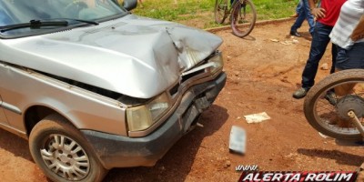 Rolim de Moura -  Motociclista se choca frontalmente contra carro