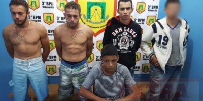 Bandidos explodem caixa eletrônico no centro de Vilhena; Força Tática e GOE prendem suspeitos