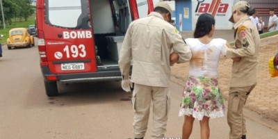 Rolim de Moura -  Acidente de trânsito é registrado no cruzamento da Avenida 25 de Agosto com Rua Ouro Preto