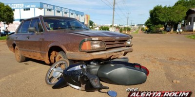 Rolim de Moura -   Gestante e criança de 05 anos ficam feridas em acidente de trânsito no Bairro São Cristóvão
