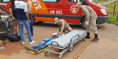 Rolim de Moura -   Colisão entre duas motos ocasiona queda dos ocupantes e resulta em uma pessoa ferida 