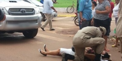 Rolim de Moura -   Mulher é atingida por caminhonete enquanto atravessava faixa de pedestres