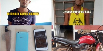 Rolim de Moura –Dois suspeitos de estarem envolvidos com onda de roubos e furtos de aparelhos celulares, são detidos pela PM