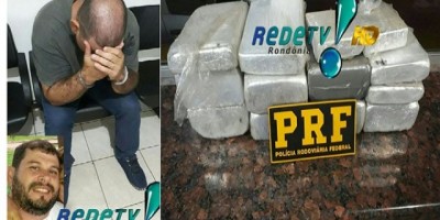 PRF prende atleta com quase 20 kg de pasta base na BR-364