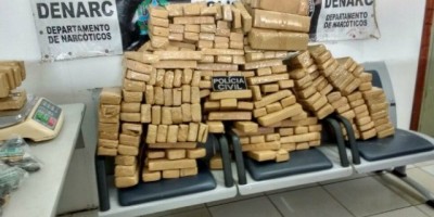 Itapuã Do Oeste - Polícia Civil apreende mais de 117 quilos de maconha; 04 suspeitos foram presos