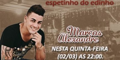 Publicidade - Rolim de Moura -  Hoje tem show ao vivo no Espetinho do Edinho