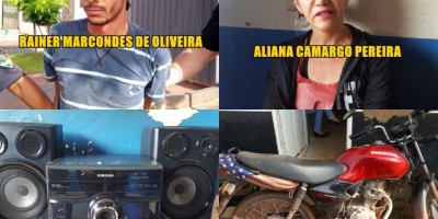 Rolim de Moura – Após furto, suspeito é preso em flagrante pela PM; uma mulher foi presa por receptação