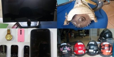 Rolim de Moura – Produtos apreendidos pela Polícia e oriundos de furto e roubo estão na Delegacia para serem restituídos