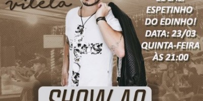 Publicidade -  Show ao vivo com o cantor Alex Vilela no Espetinho do Edinho 
