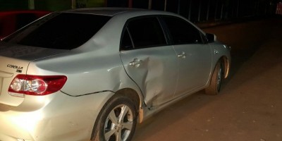Rolim de Moura - Colisão entre moto e carro no Centro da cidade 