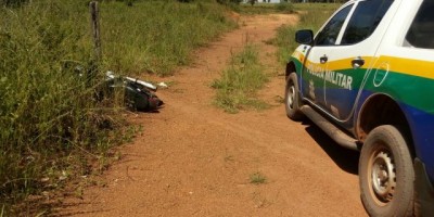 Rolim de Moura – Moto roubada é recuperada pela PM, após casal ser amarrado e roubado no Feriado de Páscoa