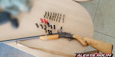 Rolim de Moura – Idoso de 90 anos é preso pela PM com arma de fogo, após ameaçar vizinha