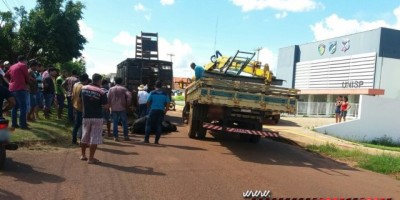 Rolim de  Moura – Fato Inusitado! Boi escapa de caminhão e causa vários danos em comércios e veículos