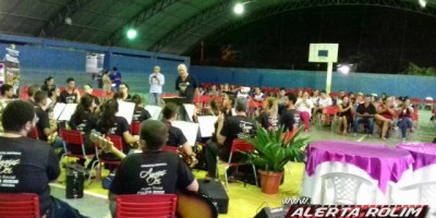 Apresentação da Orquestra Sinfônica da Polícia Mirim de Rolim de Moura na Escola Machado de Assis em Nova Brasilândia - Fotos