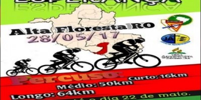 Alta Floresta – Pedal da Esperança em Alta Floresta no domingo dia 28/05