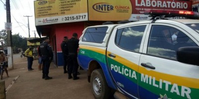Roubo em clínica e troca de tiros com a PM acaba com um morto, em Porto Velho 