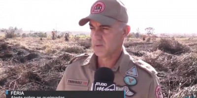 Reportagem - Comandante dos bombeiros alerta sobre queimadas - Vídeo 