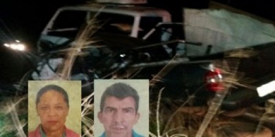 Casal vilhenense morre na BR 364, após choque entre picape e caminhão, próximo a Pimenta Bueno
