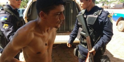 Rolim de Moura – Supeito é preso em flagrante pela PM, após roubar e lesionar mulher de 54 anos