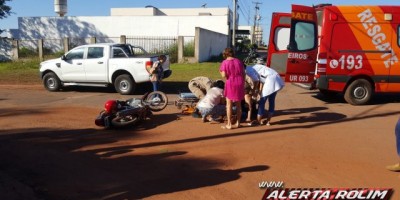 Rolim de Moura -  Acidente de trânsito é registrado no Centro da cidade 