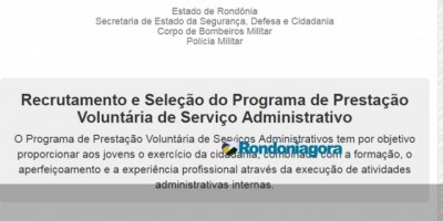 Começam as inscrições para serviços administrativo da PM e Bombeiros; são 200 vagas