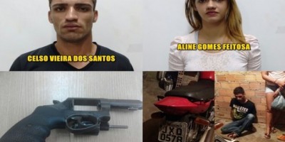 Ariquemes – Casal envolvido em tentativa de latrocínio é preso em flagrante pelas Polícias Civil e Militar