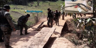 Batalhões da PM sofrem emboscada e são recebidos a tiros por invasores do Parque Estadual Guajará Mirim