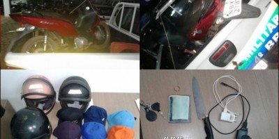 Rolim de Moura – Moto e alguns produtos são recuperados pela PM, após arrombamento e furto em estabelecimento comercial