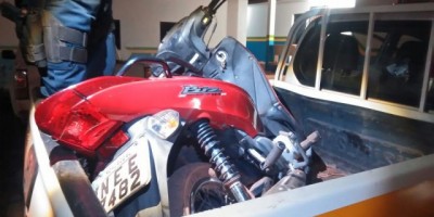Rolim de Moura – Moto roubada é recuperada pela PM no Bairro Beira Rio