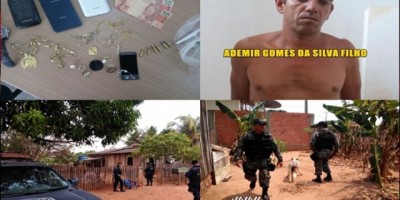 Rolim de Moura – Suspeito é preso pela PM e PC em cumprimento a Mandado de Busca e Apreensão