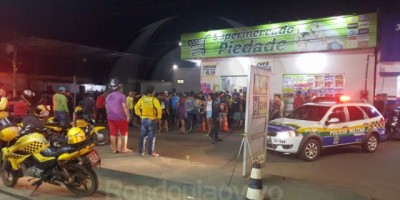 Porto Velho -  Um morre e outro fica gravemente ferido em assalto a supermercado na capital