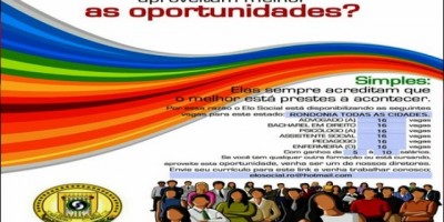 Rolim de Moura - O Instituto Elo Social Brasil está oferecendo vagas de empregos