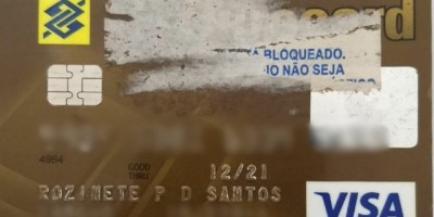 Utilidade Pública – Cartão do Banco do Brasil em nome de Rozinete P. dos Santos é encontrado