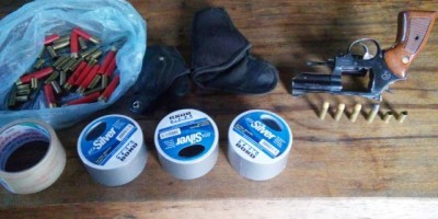 Alta Floresta – PM e PC prende homem com arma de fogo e várias munições em Cumprimento a Mandado de Busca e Apreensão