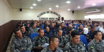 Guajará-Mirim – Policiais Militares do 6º Batalhão PM Fron participam de palestra motivacional