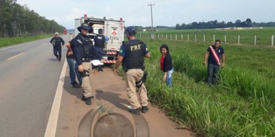 Pedestre tem cabeça partida ao meio após ser atropelado por veículo na BR-364